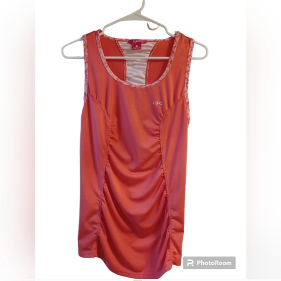 Ryka Women's Medium Workout Tank Top Orange/Pink Coral Color - Picture 6 of 13